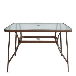 Τραπέζι Μεταλλικό ArteLibre SUN Καφέ 150x90x70cm