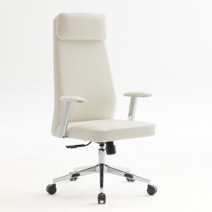 BF8800 Πολυθρόνα Γραφείου Διευθυντή, Pu Άσπρο, Βάση &