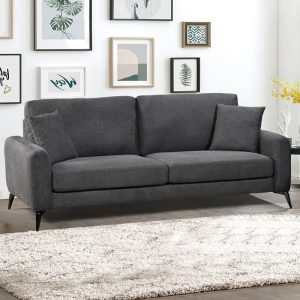 TIPO Kαναπές 3Θέσιος Σαλονιού- Καθιστικού, Ύφασμα Γκρι