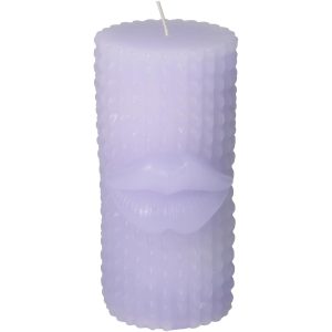 Κερί ArteLibre Χείλος Λιλά 7.3×7.3x15cm