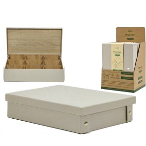 Οργανωτής Χώρου 9 Θέσεων Μπεζ Πολυεστέρας 26x34x8.5cm