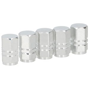 Καπάκια Βαλβίδων Ασημί Αλουμίνιο DUNLOP 5Τμχ