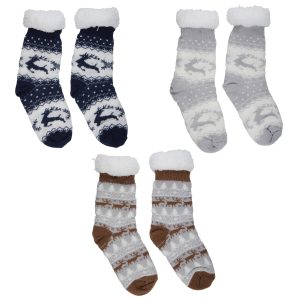 Κάλτσες Cozy 1 Ζευγάρι Σε 3 Σχέδια