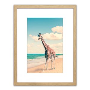 Πίνακας Σε Κορνίζα ArteLibre Πλαστικό ‘Άγρια Ζώα Στη Θάλασσα II’ 35x45x1.8cm