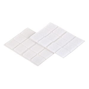 Επιφάνειες Hook+Loop Αυτοκόλλητο Λευκό 25x25mm 12Σετ