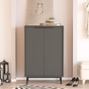 Παπουτσοθήκη ArteLibre BUTE Ανθρακί Μοριοσανίδα/Μελαμίνη 105.6×35.5x72cm