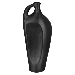 Βάζο Μπουκάλι ‘Nera’ Κεραμικό Μαύρο 6×10.5x25cm