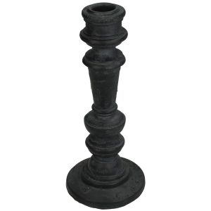 Κηροπήγιο ArteLibre Μαύρο Polyresin 8.5×8.5x20cm