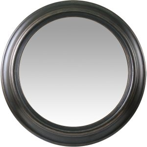 Καθρέπτης Τοίχου ArteLibre Μαύρο Πλαστικό Φ76.2×5.8cm