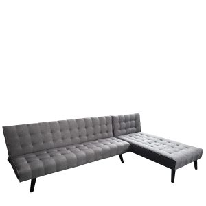 Καναπές Κρεβάτι Γωνιακός ArteLibre MAGUS Γκρι Ύφασμα 254×77/163x74cm