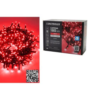 180 LED Εσωτ. & Εξωτ. Χώρου Με 8 Προγράμματα Και Μετασχηματιστή Κόκκινο Φως Πράσινο Καλώδιο Μη Επεκτεινόμενο IP44 31V 9.