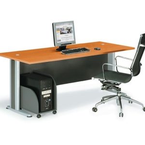 BASIC Γραφείο Απόχρωση Dark Grey - Cherry