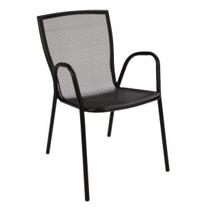 Πολυθρόνα Κήπου ArteLibre ANUKE Μαύρο Μέταλλο 54x62x89cm