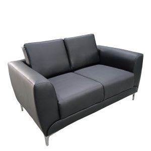 Καναπές Διθέσιος ArteLibre ELFRIC Μαύρο PU 142x81x81cm