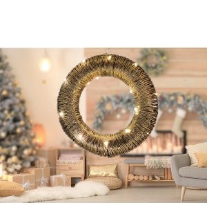 Χριστουγεννιάτικος Δακτύλιος Με 20 MicroLED Θερμό Λευκό 30cm