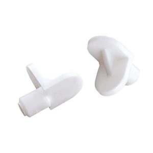 Στήριγμα Ραφιού Φ5mm Λευκό Πλαστικό