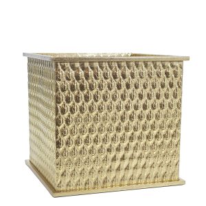 Χριστουγεννιάτικη Γλάστρα Χρυσό 33x33x31cm