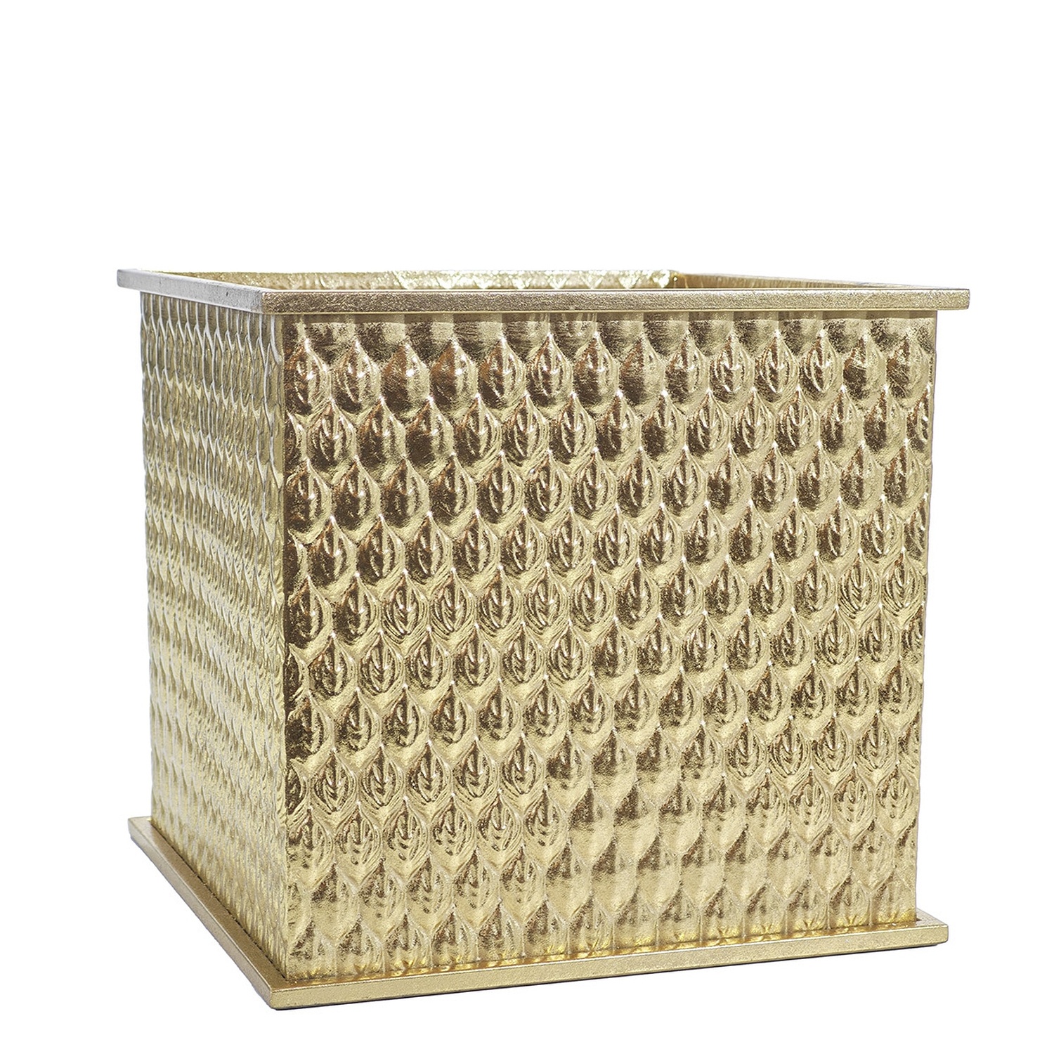 Χριστουγεννιάτικη Γλάστρα Χρυσό 33x33x31cm