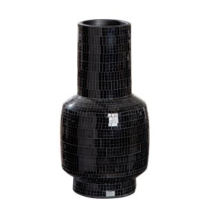Βάζο Λαιμού Κεραμικό Μαύρο D15X30Cm D15X30Cm