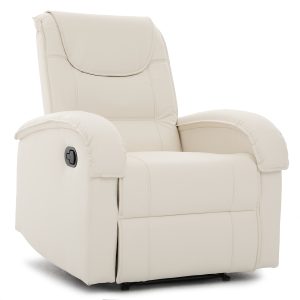 Πολυθρόνα Ανακλινόμενη ArteLibre CELAENO Εκρού PU 80x96x97cm