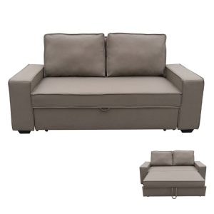 ALISON Καναπές – Κρεβάτι Σαλονιού – Καθιστικού, Pu-Nabuk Καφέ Mocha