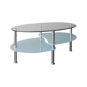 CORSICA Τραπεζάκι Σαλονιού Καθιστικού Inox – Γυαλί 8/5mm