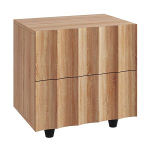 MOTION Κομοδίνο με 2 Συρτάρια, Απόχρωση Φυσικό