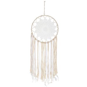 Διακοσμητικό Κρεμαστό ArteLibre Μάτι Λευκό/Μπεζ Ύφασμα 30x95cm