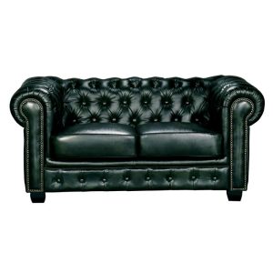 CHESTERFIELD Birmingham Καναπές 2Θέσιος Σαλονιού Καθιστικού,Δέρμα Antique Green