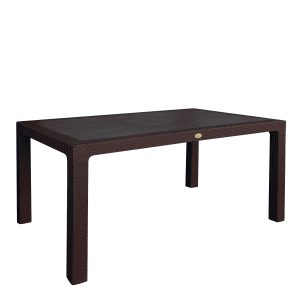 Τραπέζι Κήπου ArteLibre Eco Καφέ Ανακυκλωμένο PP 150x90x74cm