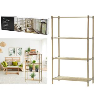 Ράφι 4 Επιπέδων Ξύλο 66x32x117cm