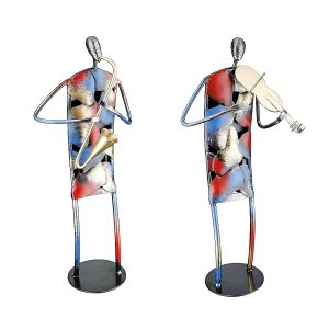 Διακοσμητικό ArteLibre Μουσικός Πολύχρωμο Μέταλλο 15.5×10.5×36.5cm Σε 2 Σχέδια