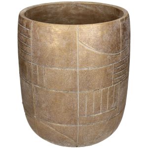 Κασπώ ArteLibre Γεωμετρικά Σχήματα Χρυσό Τσιμέντο 24.5×24.5x28cm