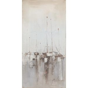 Πίνακας ArteLibre “Ιστιοφόρα” Καμβάς 60x120cm