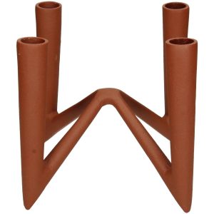 Κηροπήγιο ArteLibre Φυσικό Αλουμίνιο 15.5×15.5×16.5cm