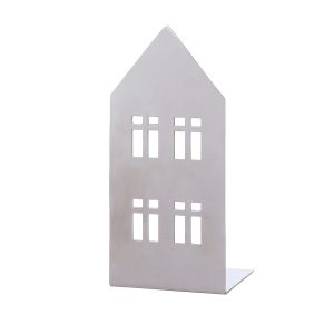 Κηροπήγιο Σπιτάκι ‘Casita’ Ατσάλι Ασημί 7×9.5x20cm