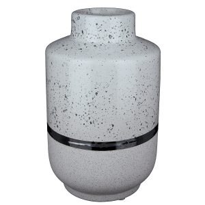 Βάζο ArteLibre Λευκό/Ασημί Κεραμικό 12.5×12.5×19.5cm