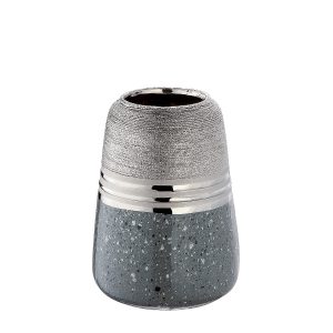 Βάζο ArteLibre Ασημί/Γκρι Κεραμικό 13.5×13.5×18.5cm