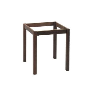 ΚΑΦΕΝΕΙΟΥ Βάση Τραπεζιού Οξιά Λυόμενη για Επιφάνεια 70x70cm, Βαφή Εμποτισμού Καρυδί