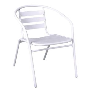 FUNKY Πολυθρόνα Μέταλλο – Αλουμίνιο Βαφή Άσπρο