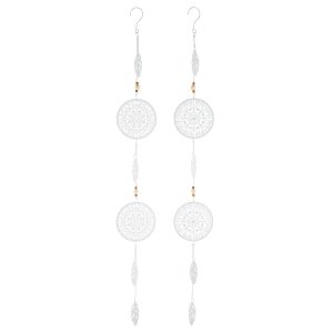 Διακοσμητικό Κρεμαστό ArteLibre Λευκό Μέταλλο 13x100cm Σε 2 Σχέδια