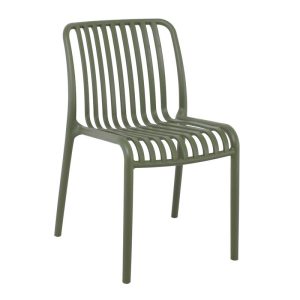 MODA-Ν Καρέκλα Στοιβαζόμενη PP, Απόχρωση Πράσινο