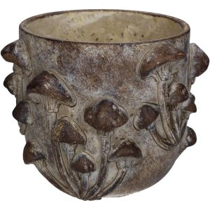 Κασπώ ArteLibre Μανιτάρι Καφέ Τσιμέντο 18.5×18.5×14.5cm