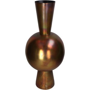 Βάζο ArteLibre Μπρονζέ Μέταλλο 30x30x70cm