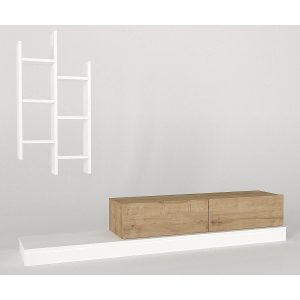 Σύνθετο ArteLibre ILLINOIS Λευκό/Sapphire Μοριοσανίδα 180×29.5×30.8cm