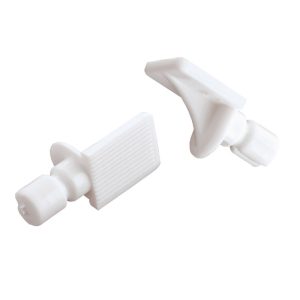 Στήριγμα Ραφιού Φ8mm Λευκό Πλαστικό