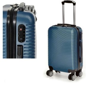 Βαλίτσα Καμπίνας Πετρόλ Πλαστικό 44x26x65cm