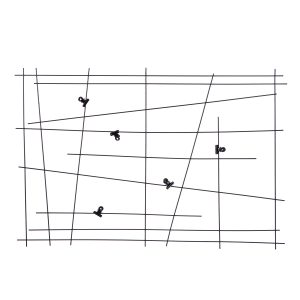 Photo Θήκη “Mikado” Μέταλλο Μαύρο PU 4 60x1x40cm