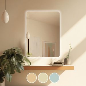 LED-5 Καθρέπτης Τοίχου – Φωτιζόμενος – Αφής, με 3 επιλογές εναλλαγής χρωμάτων