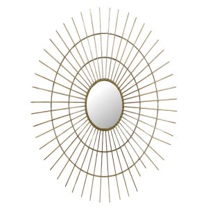 Καθρέπτης ArteLibre Χρυσό Μέταλλο 77x3x77cm